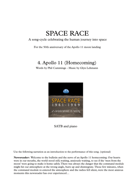 Apollo 11 Homecoming Sheet Music