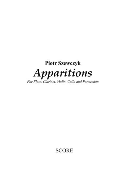 Free Sheet Music Apparitions For Violin Flute Clarinet Cello And Percussion