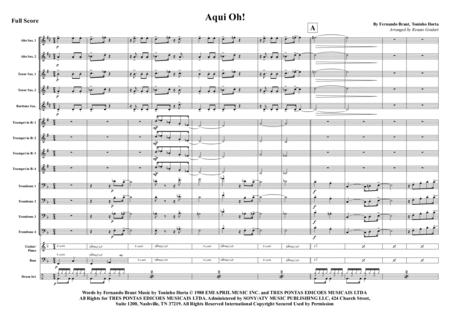 Free Sheet Music Aqui Oh Big Band