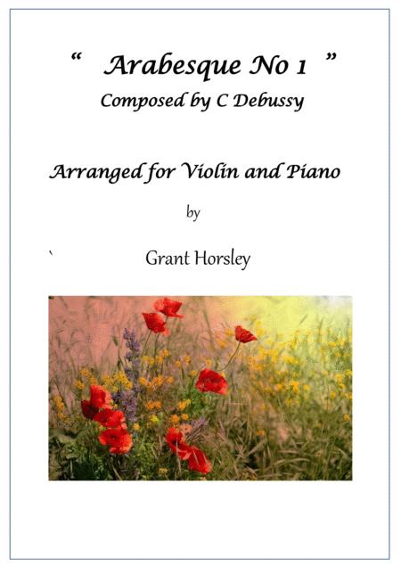 Free Sheet Music Arabesque No 1 Debussy Violin And Piano Advanced Intermediate