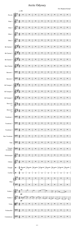 Free Sheet Music Arctic Odyssey