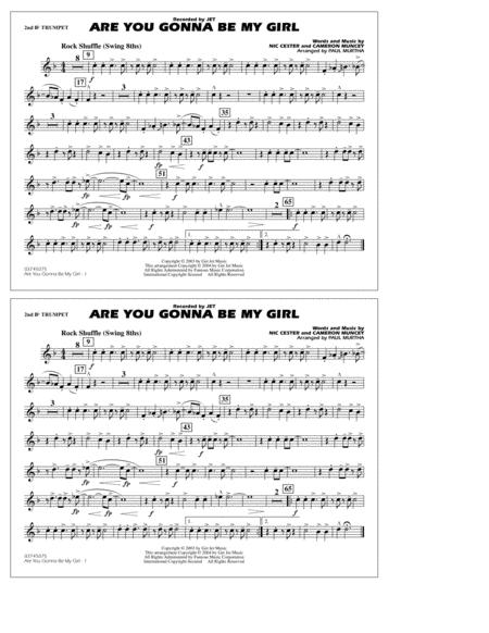 Are You Gonna Be My Girl Arr Paul Murtha 2nd Bb Trumpet Sheet Music