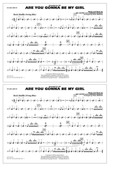 Are You Gonna Be My Girl Arr Paul Murtha Snare Drum Sheet Music