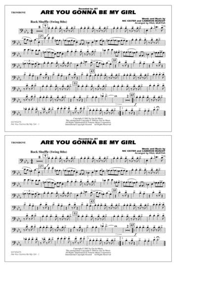 Are You Gonna Be My Girl Arr Paul Murtha Trombone Sheet Music