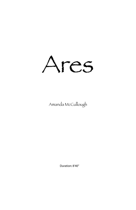 Free Sheet Music Ares