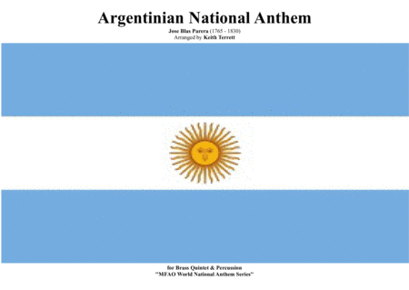 Free Sheet Music Argentinian National Anthem For Brass Quintet