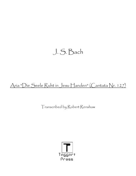 Free Sheet Music Aria Die Seele Ruht In Jesu Handen