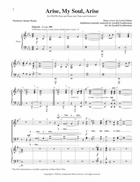 Arise My Soul Arise Octavo Edition Sheet Music