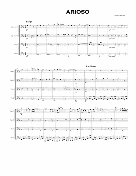 Free Sheet Music Arizona Quickstep For Brass Sextet