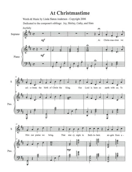 Free Sheet Music At Christmastime