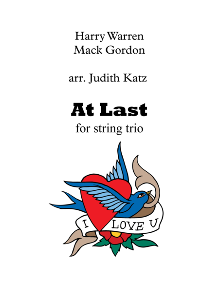 At Last For String Trio Sheet Music