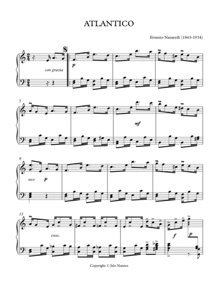 Free Sheet Music Atlantico