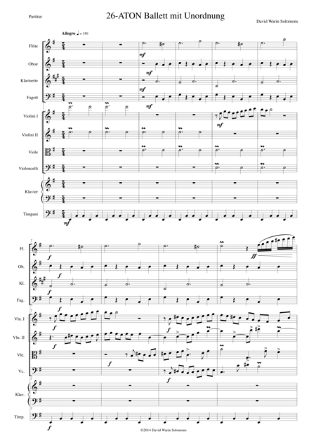 Free Sheet Music Aton Part 26 Ballett With Disorder