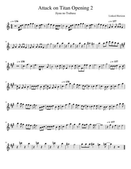 Attack On Titan Opening 2 Sheet Music