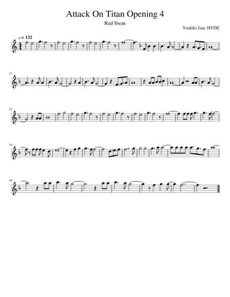 Free Sheet Music Attack On Titan Opening 4