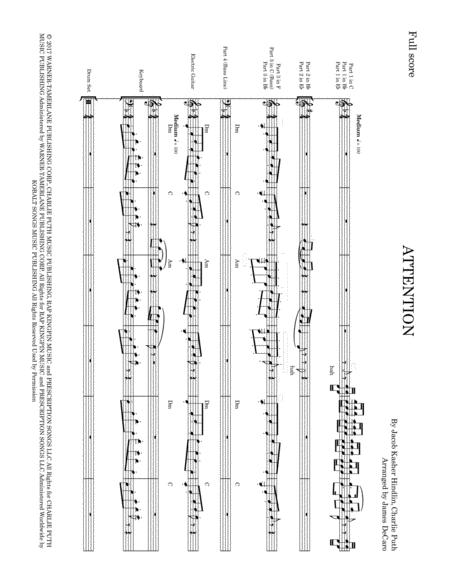 Attention Combo Band Sheet Music