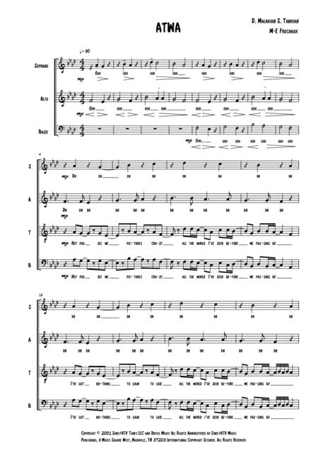 Free Sheet Music Atwa