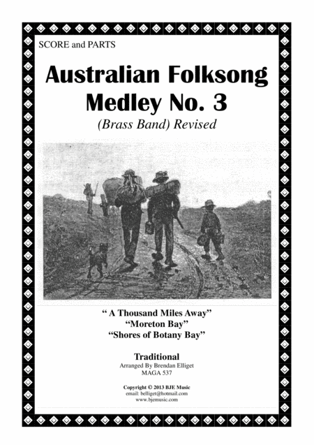 Australian Folksong Medley No 3 Brass Band Sheet Music