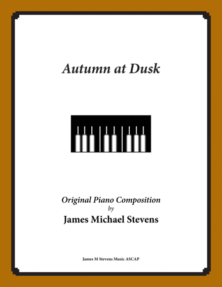 Free Sheet Music Autumn At Dusk Reflective Piano