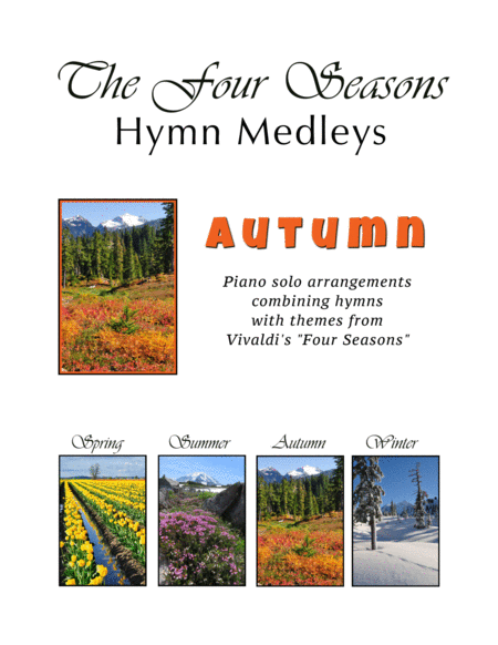 Autumn The Four Seasons Hymn Medleys Collection 3 Piano Solos Sheet Music