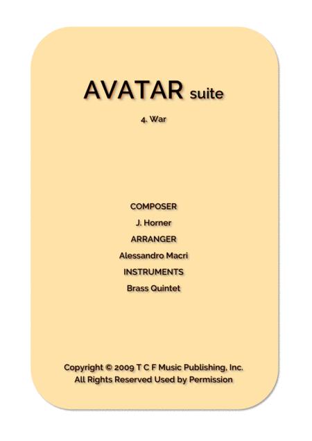 Avatar Suite 4 War Sheet Music