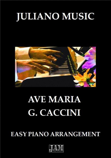 Free Sheet Music Ave Maria Easy Piano G Caccini