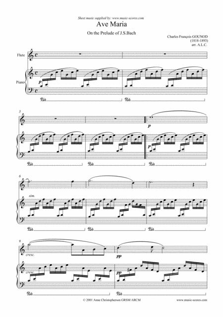 Ave Maria Flute And Piano Sheet Music