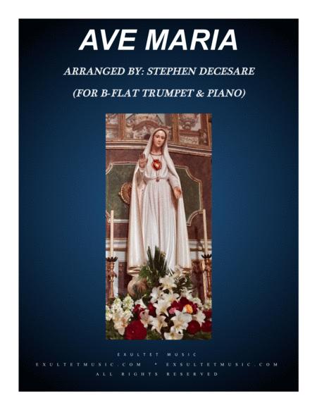 Free Sheet Music Ave Maria For Bb Trumpet Solo Piano Accompaniment