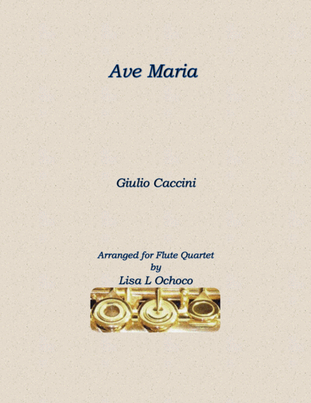 Free Sheet Music Ave Maria For Flute Quartet