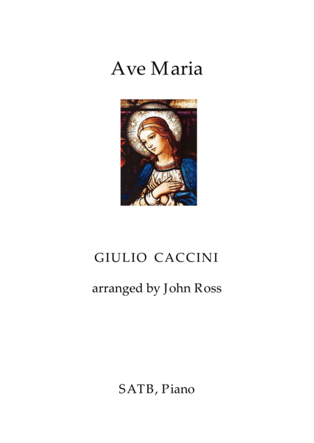 Ave Maria Satb Piano Sheet Music