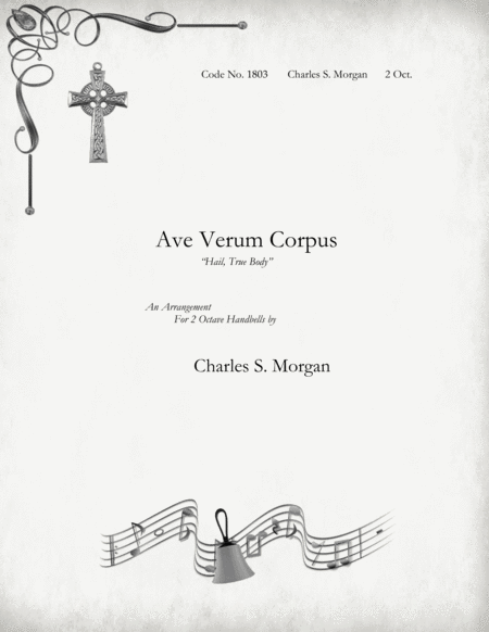 Ave Verum Corpus For Two Octave Handbell Choirs Sheet Music