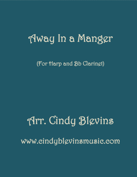 Away In A Manger Arranged For Harp And Bb Clarinet Sheet Music