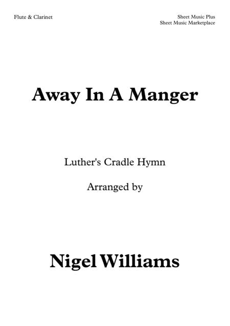 Away In A Manger Duet For Flute And Clarinet Sheet Music