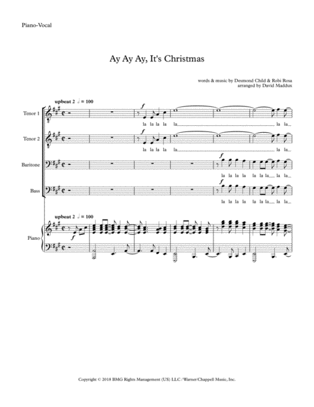 Ay Ay Ay Its Christmas Sheet Music