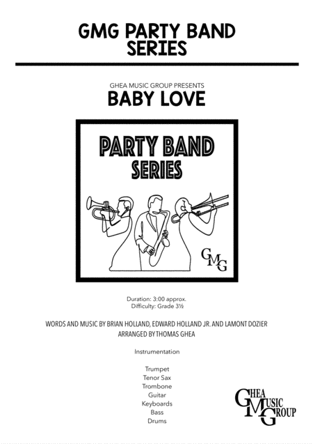 Baby Love Party Band Sheet Music