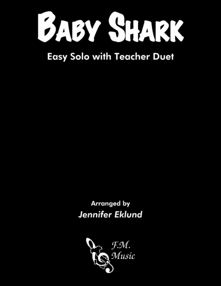 Baby Shark Easy Piano With Duet Sheet Music