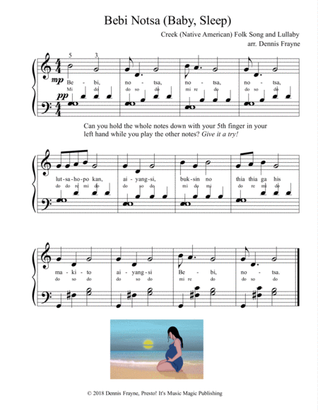 Baby Sleep Bebi Notsa Sheet Music