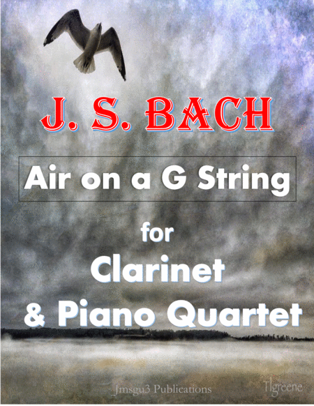 Bach Air On A G String For Clarinet Piano Quartet Sheet Music