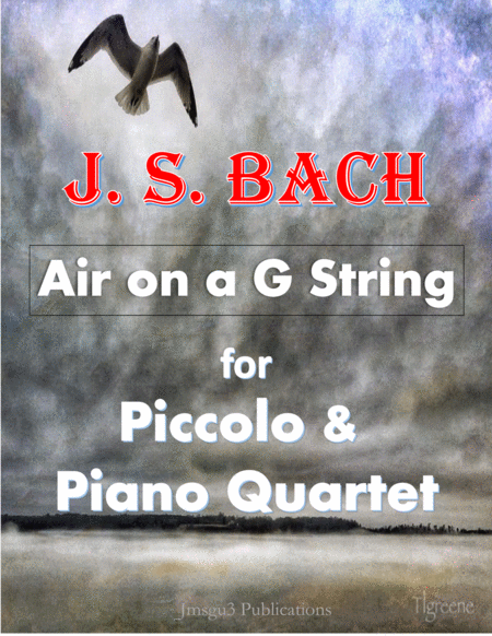 Bach Air On A G String For Piccolo Piano Quartet Sheet Music