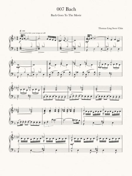 Bach Goes To The Movie Toccata In D Minor Meets James Bond Sheet Music