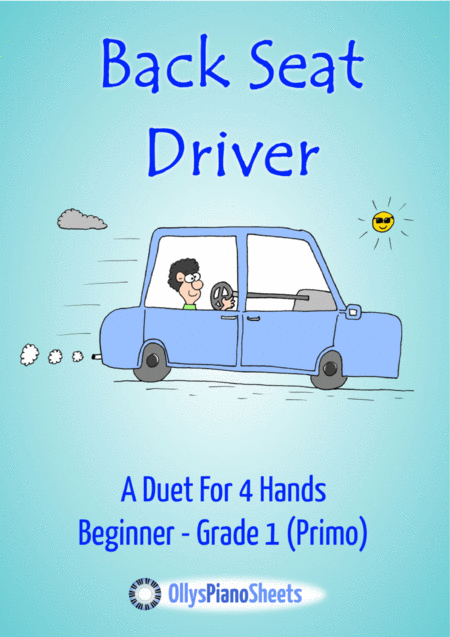 Free Sheet Music Back Seat Driver Latin Cha Cha Piano Duet 4 Hands