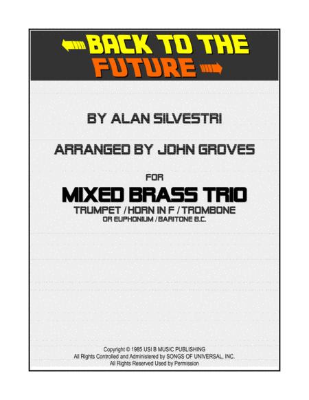 Back To The Future Trumpet Horn Trombone Brass Trio Sheet Music