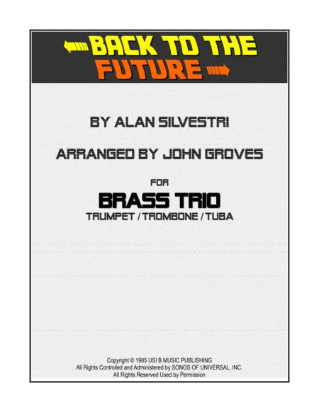 Free Sheet Music Back To The Future Trumpet Trombone Tuba Brass Trio