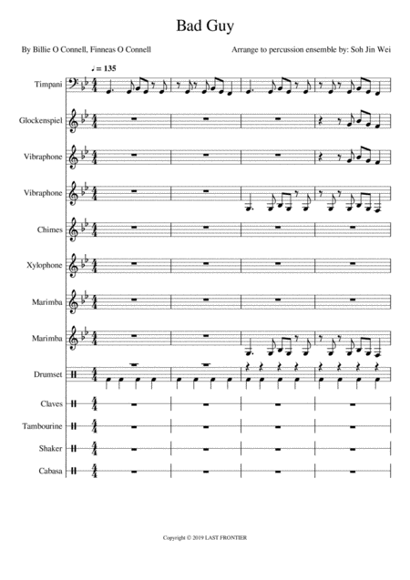 Bad Guy Sheet Music