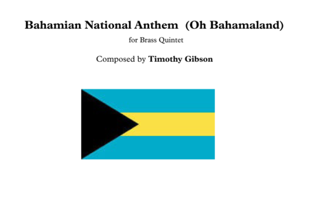 Free Sheet Music Bahamian National Anthem For Brass Quintet March On Bahamaland