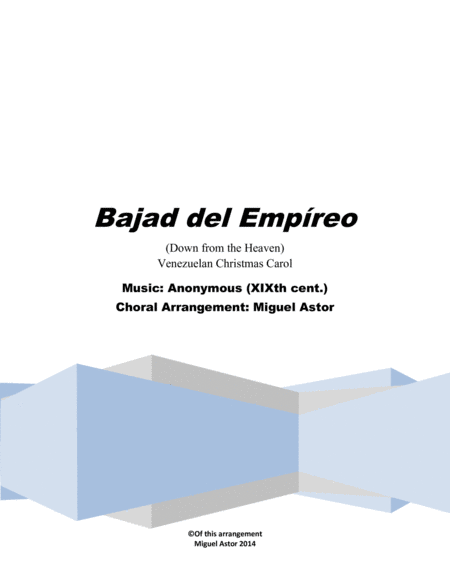 Free Sheet Music Bajad Del Empreo