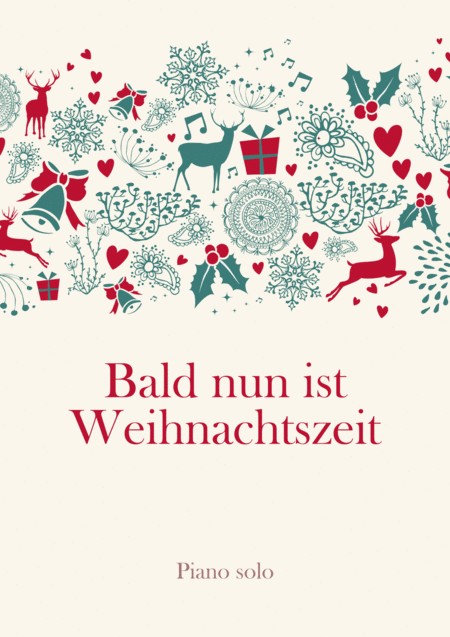 Free Sheet Music Bald Nun Ist Weihnachtszeit