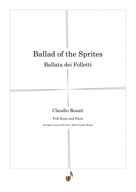 Ballad Of The Sprites Ballata Dei Folletti Sheet Music