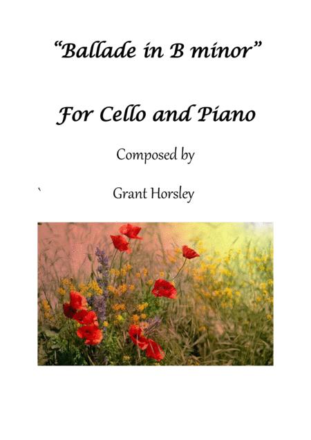 Ballade In B Minor For Cello And Piano Sheet Music