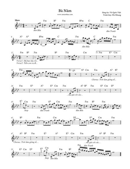 Banam Sheet Music